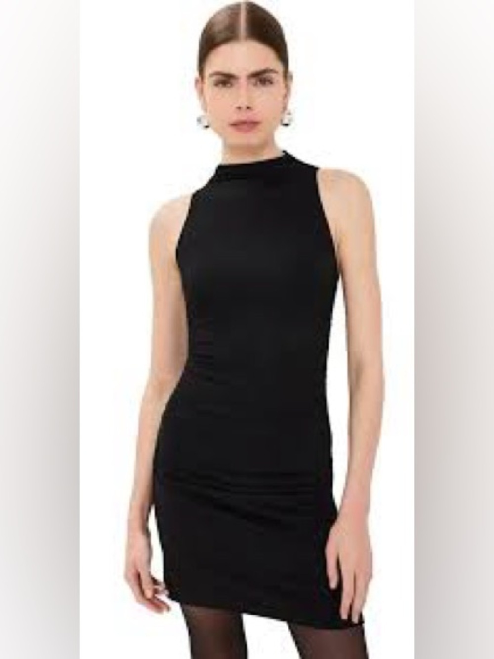 Reformation Jana Knit Black Dress Size Small